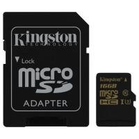 Карта пам'яті Kingston 16GB microSDHC class 10 UHS-I U3 4K (SDCG/16GB)