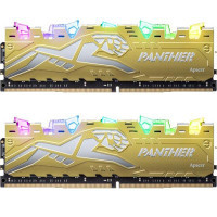 Модуль пам'яті для комп'ютера DDR4 16GB (2x8GB) 2666 MHz Panther Rage RGB Silver-Golden Apacer (EK.16G2V.GQMK2)
