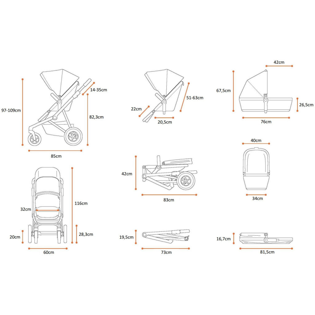 Коляска Thule Sleek Navy blue (TH11000005)