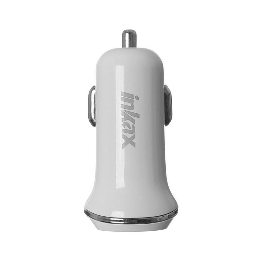 Charger INKAX CD-13 Car charger + Type-C cable 2USB 1A White (F_72208)