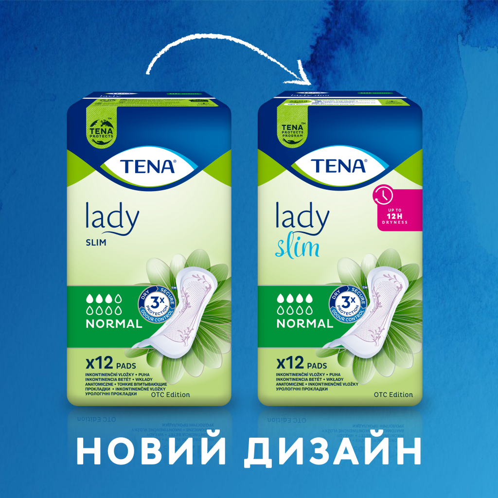 Урологічні прокладки Tena Lady Slim Normal 12 шт. (7322540852127)