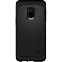 Чохол до мобільного телефона Spigen Galaxy A8 (2018) Slim Armor Black (590CS22753)