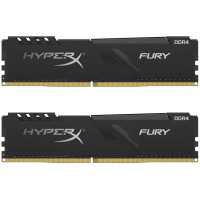 Модуль пам'яті для комп'ютера DDR4 32GB (2x16GB) 3600 MHz HyperX Fury Black Kingston Fury (ex.HyperX) (HX436C17FB3K2/32)