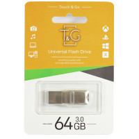 USB флеш накопичувач T&G 64GB 100 Metal Series Silver USB 3.0 (TG100-64G3)