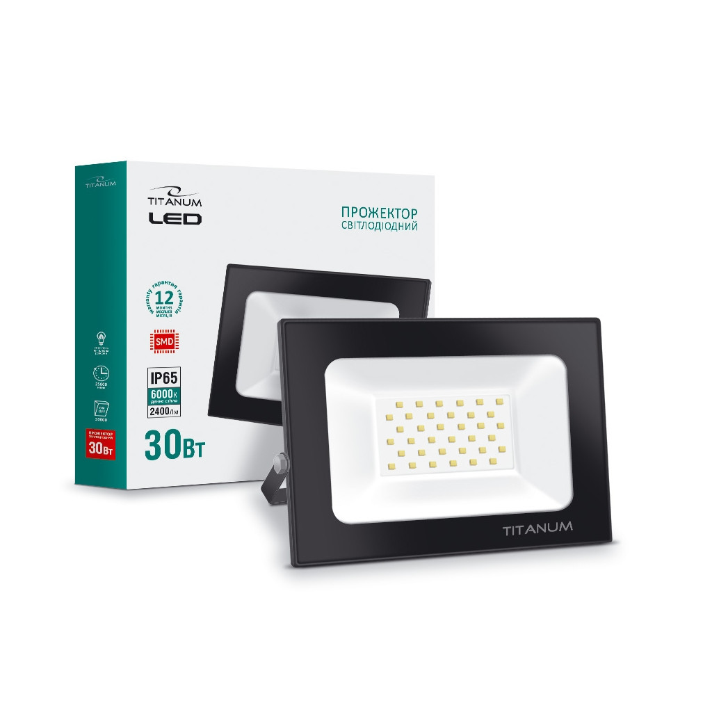 Прожектор TITANUM LED 30W 6000K TLF306 220V (TLF306) Прожектор TITANUM LED 30W 6000K TLF306 220V (TLF306)