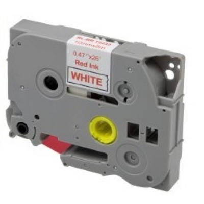 Label printer tape UKRMARK RL-B-S-T232P-RE/WT, analogue of TZES232. of increased adhesion 12 mm (CBTZS232)