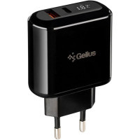 Зарядний пристрій Gelius Pro Zion QC3.0 PD2.0 18W with LCD GP-HC010 1USB(3А) + 1USB T (00000082306)