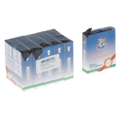Ribbon for printers 13mm x 10m Refill STD Black*5pcs (k) WWM (R13.10S5)