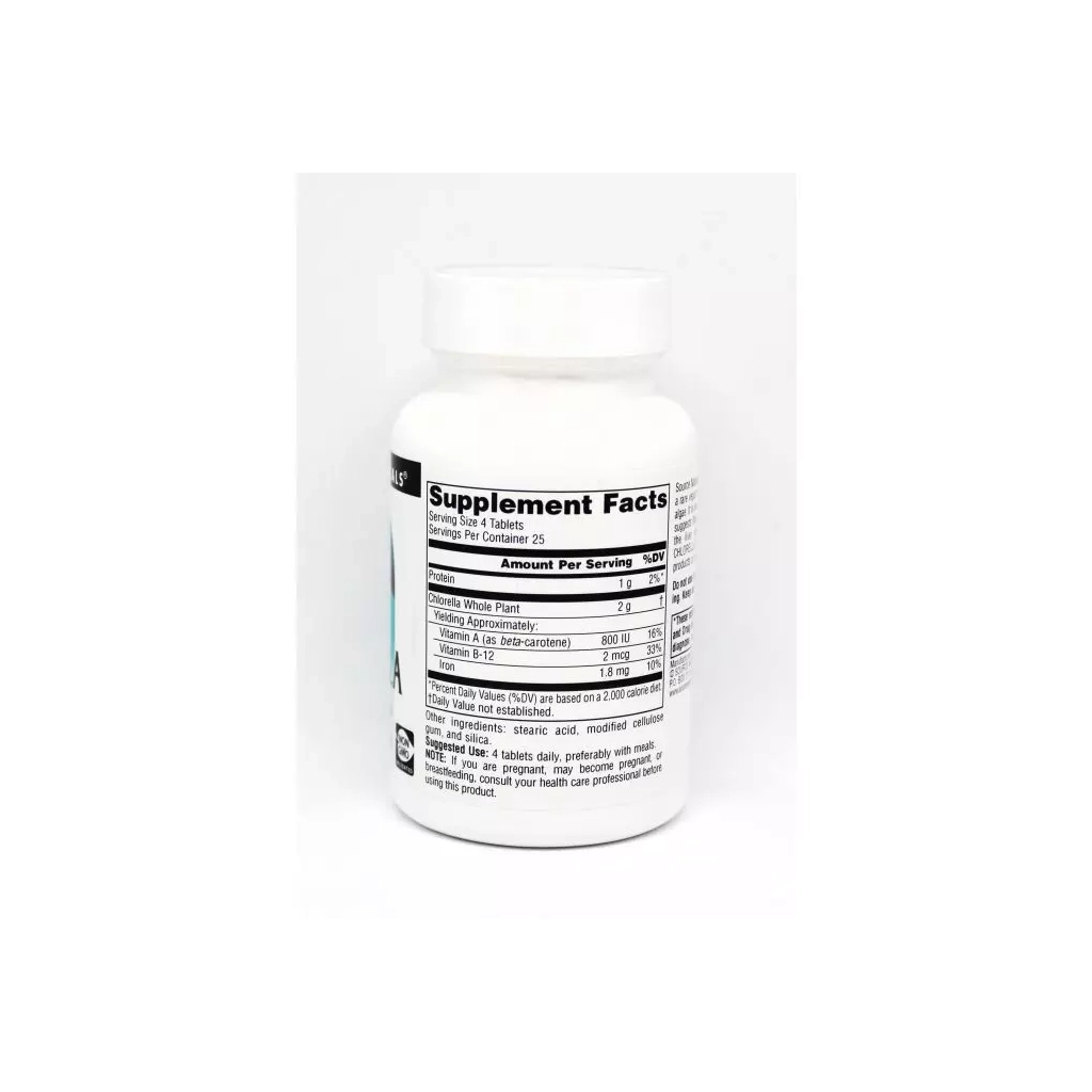 Вітамінно-мінеральний комплекс Source Naturals Хлорелла 500мг, 100 таблеток (SN0675)
