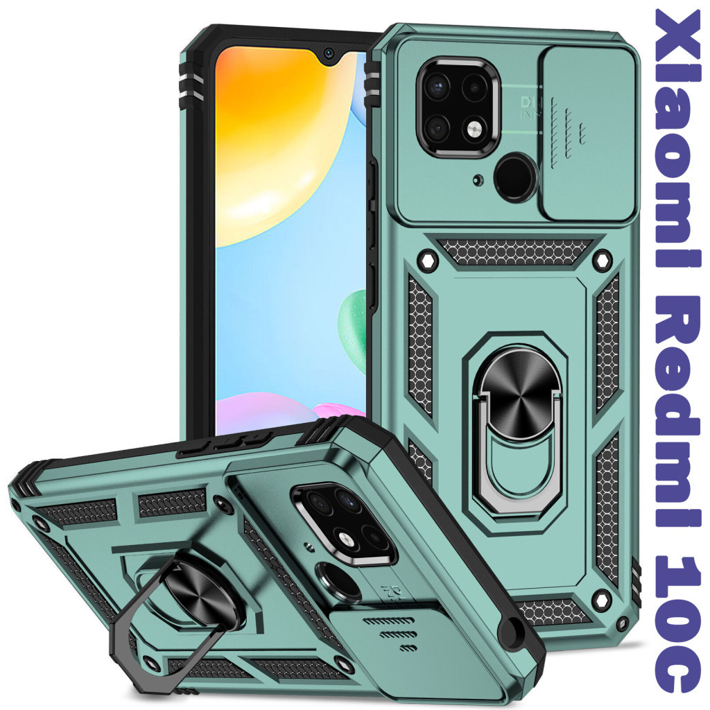 Чохол до мобільного телефона BeCover Military Xiaomi Redmi 10C Dark Green (708335) Чохол до мобільного телефона BeCover Military Xiaomi Redmi 10C Dark Green (708335)