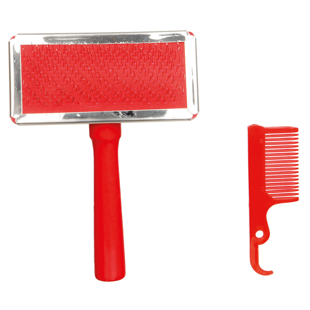 Гребінець для тварин Trixie Пуходерка для догляду за шерстю і підшерстям у собак 13х9 см (4011905023540)