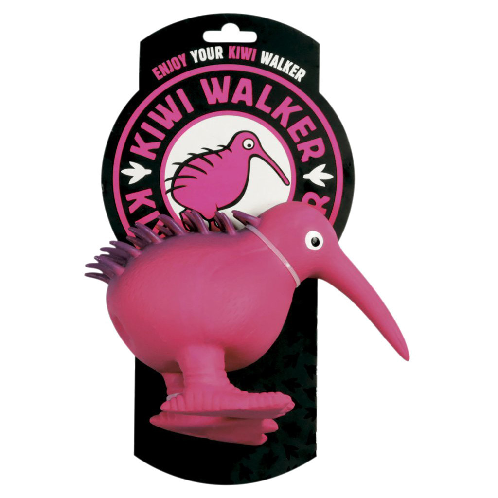 Іграшка для собак Kiwi Walker Птах ківі 8.5 см рожева (8596075000158)