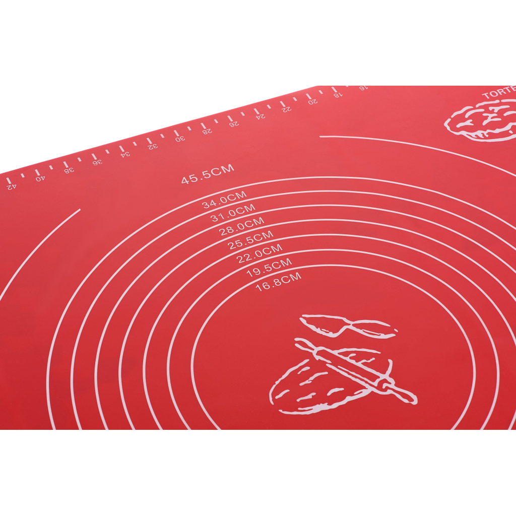 Кондитерський килимок Ardesto Golden Brown 50 x 60 см Red (AR2406SR)