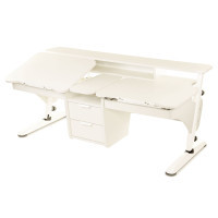 Desk Pondi Ergonomic transformer for 2 children White (BL311BL)