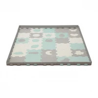 Children's mat Kinderkraft Luno Shapes Mint 30 elements (5902533919321)