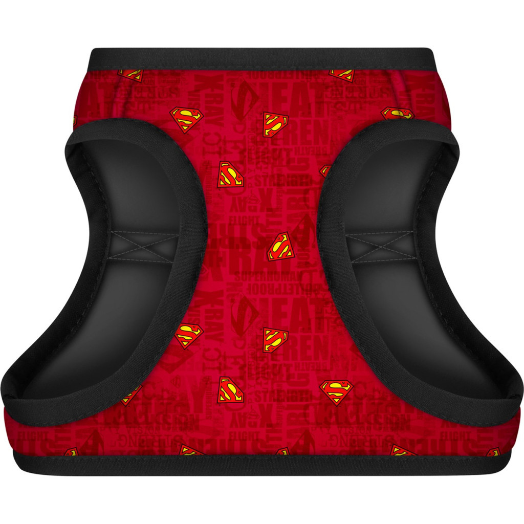 Шлея для собак WAUDOG Clothes з QR паспортом "Супермен червоний" S2 (1012-4007)