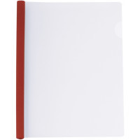 Economix A4 quick-stitch folder with 15 mm clip bar (2-95 sheets), red (E31211-03)