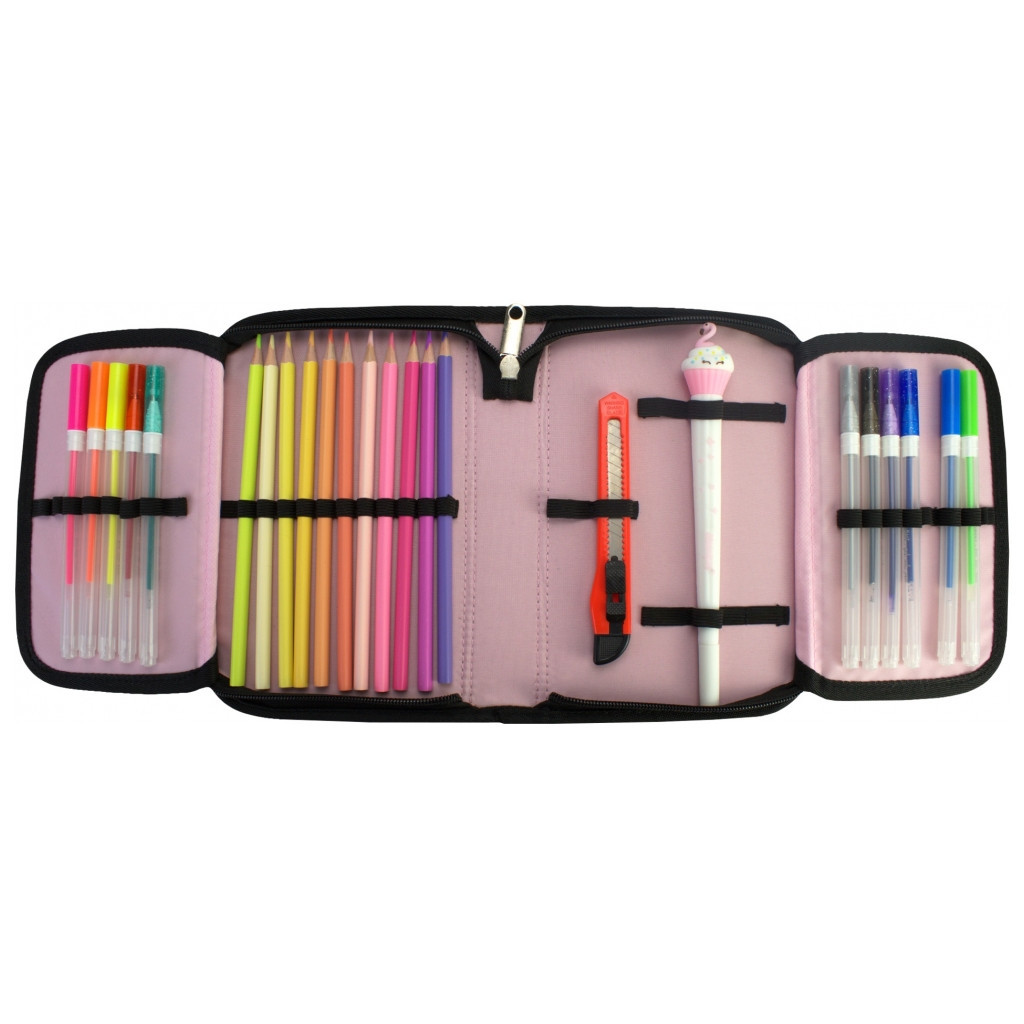 Пенал Cool For School 1 відділення з відворотами Рожевий (CF87284) Пенал Cool For School 1 відділення з відворотами Рожевий (CF87284)