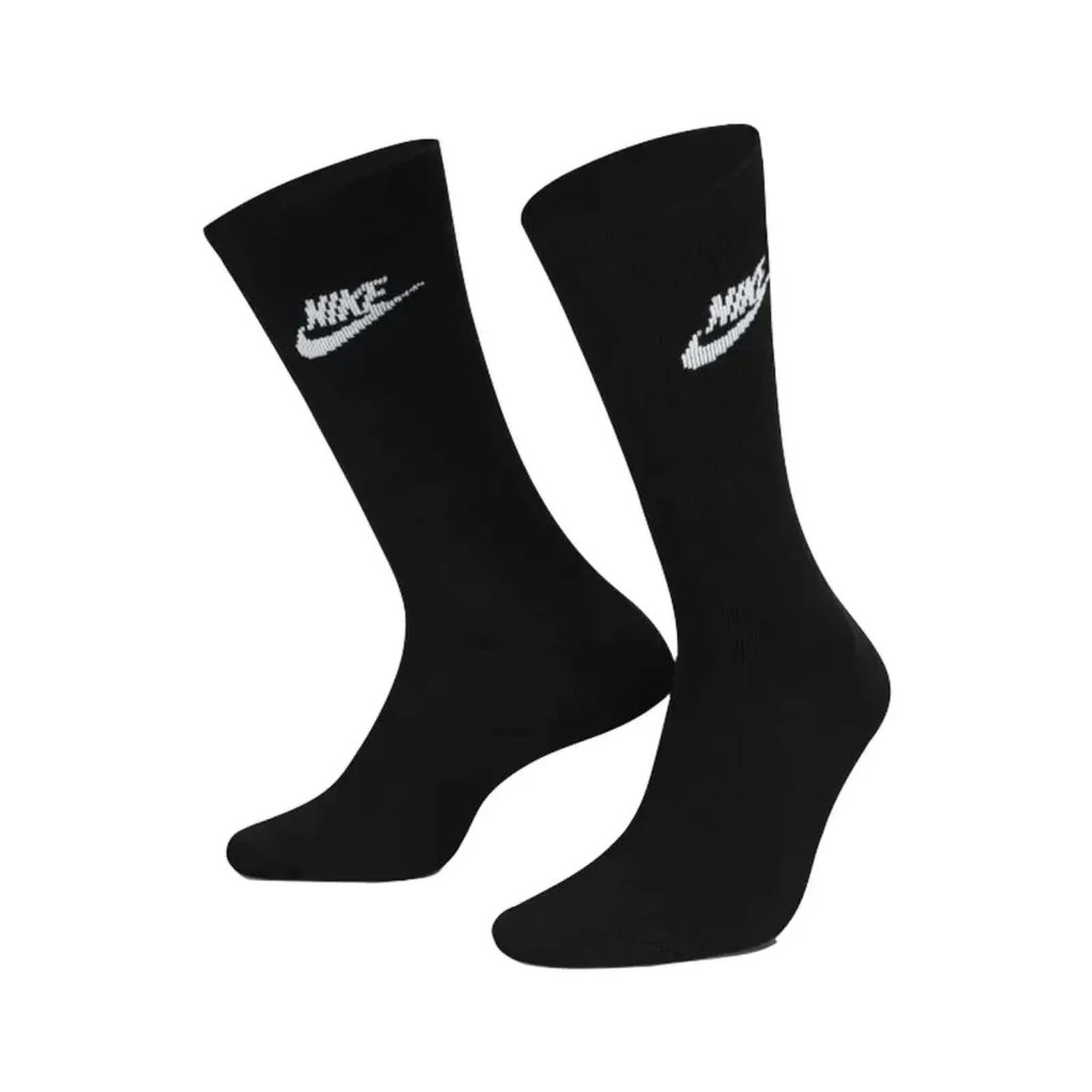 Шкарпетки Nike U NK NSW EVERYDAY ESSENTIAL CR DX5025-010 38-42 3 пари Чорні (196148785654)