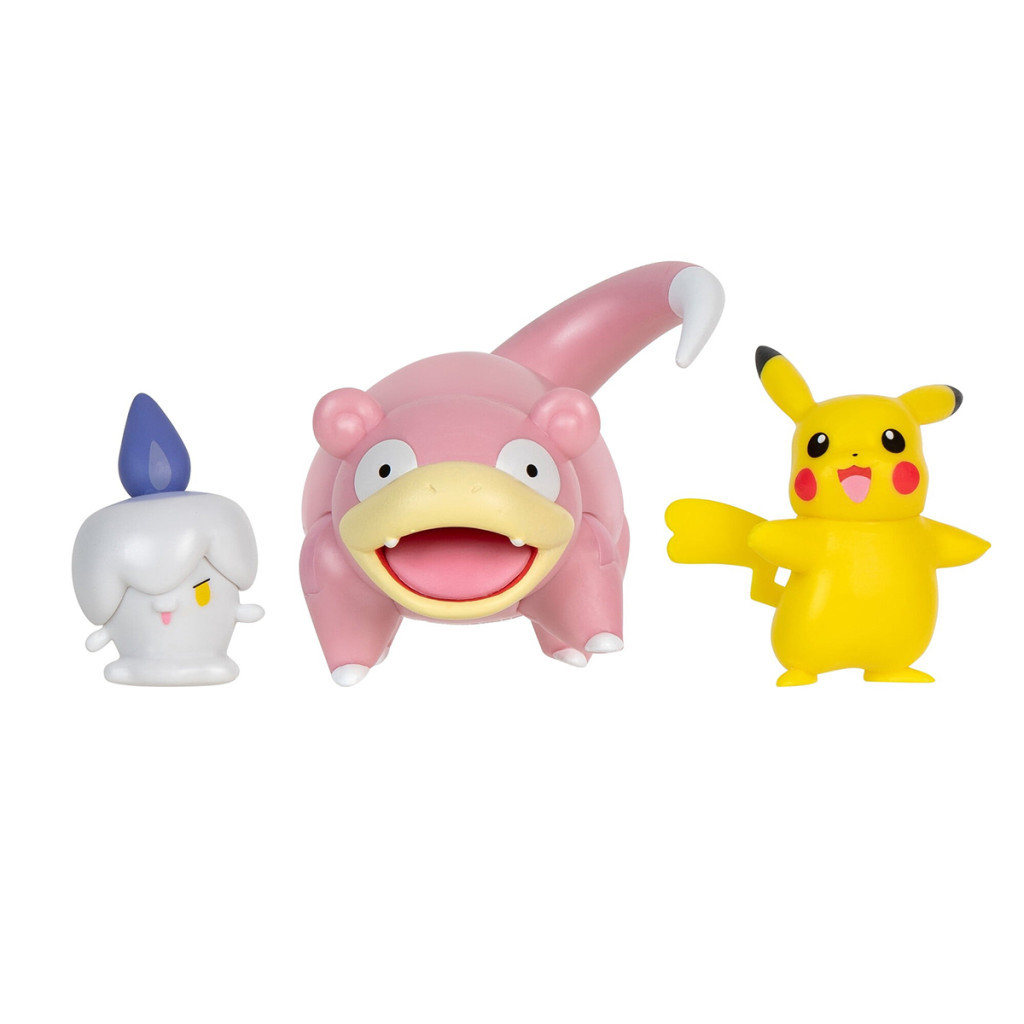 Фігурка Pokemon набір W18 - Пікачу, Літвік, Слоупок (PKW3056)