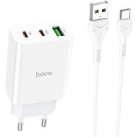 Зарядний пристрій HOCO C99A charger set (Type-C) White (6931474767585)