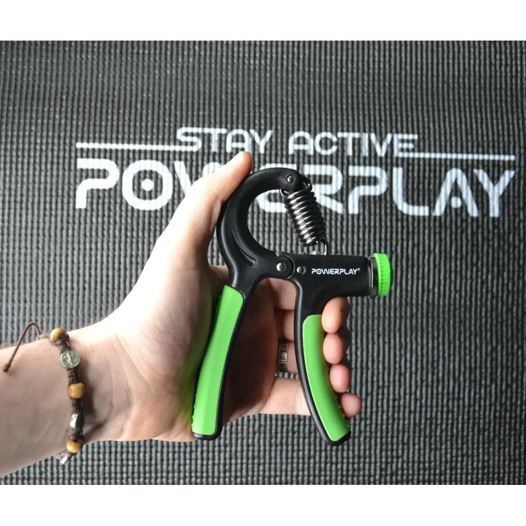 Еспандер PowerPlay кистьовий 10-40 кг Strength Grip Чорно-зелений (PP_4323_Bl/Green)