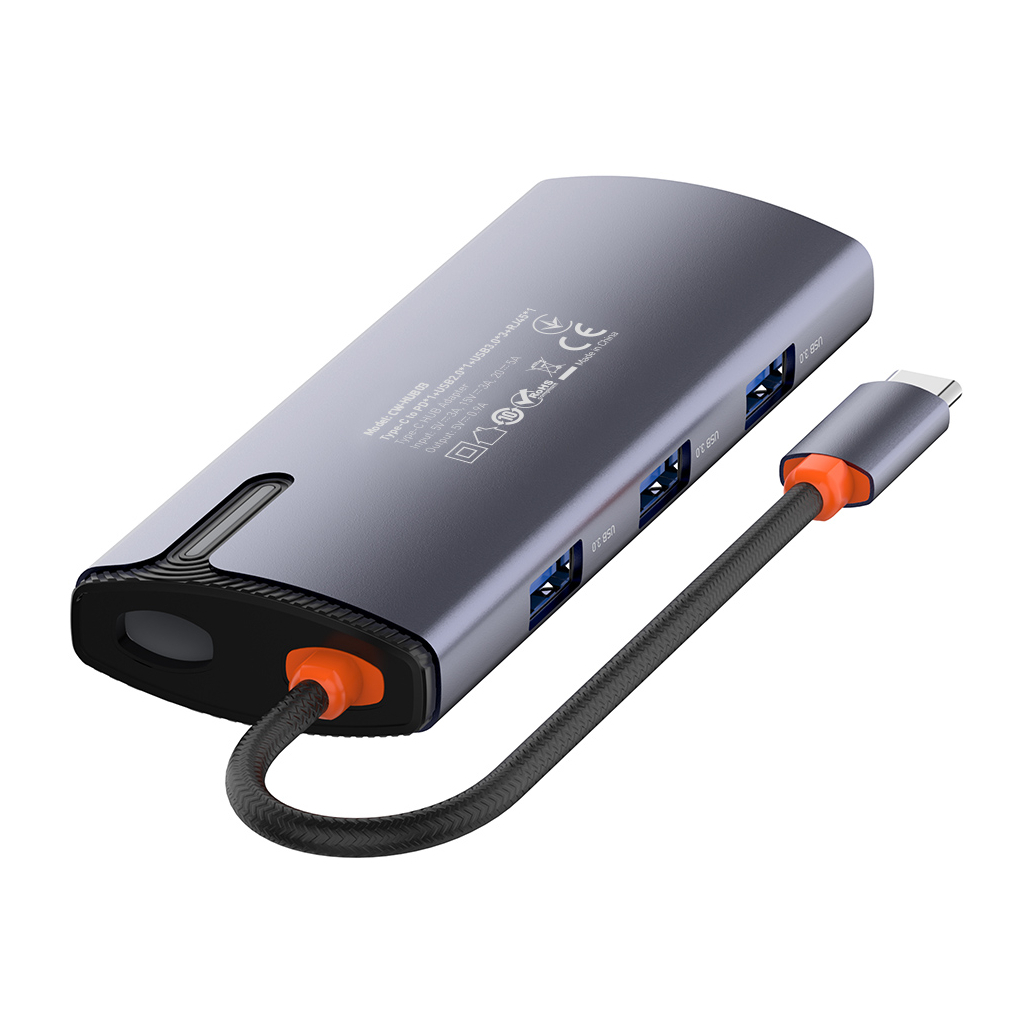 Порт-реплікатор ColorWay Docking Station USB-C 6-в-1 Type C PD 100W/USB3.0х3/USB2.0/RJ45 (CW-HUB03)
