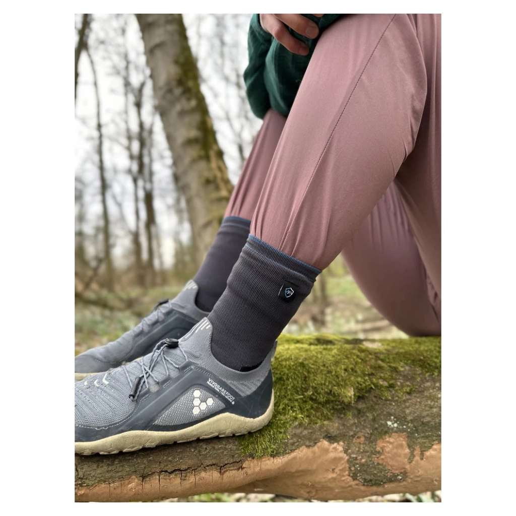 Водонепроникні шкарпетки Dexshell Running Lite 2.0 Socks сірі розмір L (43-46) (DS20610TLG2.0-L)