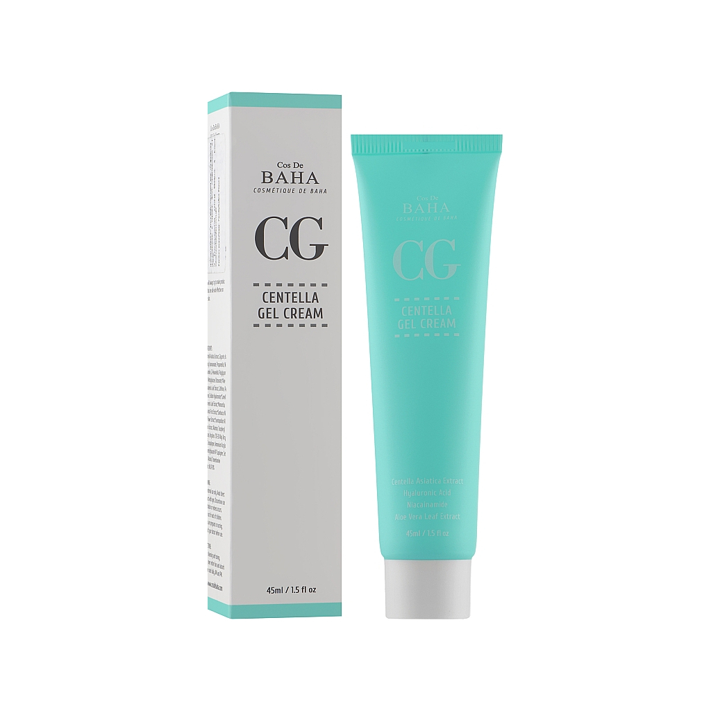 Крем для обличчя Cos De BAHA Centella Gel Cream Відновлювальний з центелою 45 мл (8809240318430)