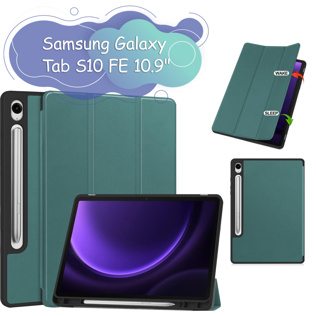 Чохол до планшета BeCover Flexible TPU Mate Samsung Galaxy Tab S10 FE (SM-X520/SM-X526) 10.9" Dark Green (713265)