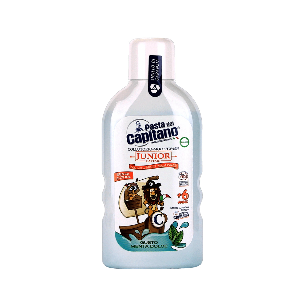 Ополіскувач для порожнини рота Pasta del Capitano Junior Soft Mint 400 мл (8002140135613)