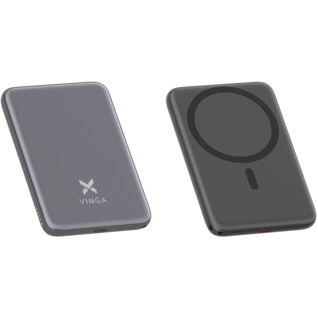 Батарея універсальна Vinga 5000 mAh 20W/15W Wireless (VPBB520WL)