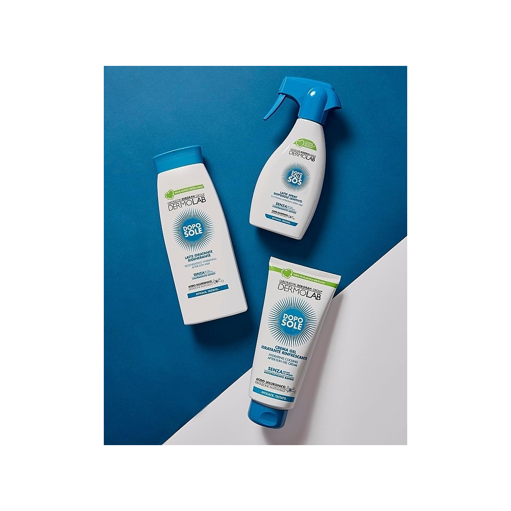 Засіб після засмаги Dermolab Latte Idratante Rigenerante Відновлююче зволожуюче молочко 400 мл (8009518491975)