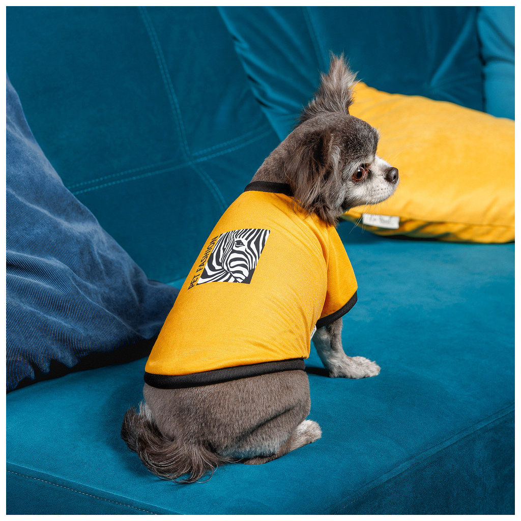 Футболка для тварин Pet Fashion Jessica XS жовта (4823082441297)