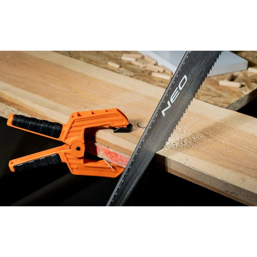 Струбцина Neo Tools затискач пружинний, пластик, 50мм (45-520)