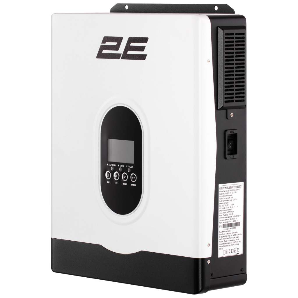 Сонячний інвертор 2E VM-3K24H 3000VA/2700W, 24V, Hi-Voltage (2E-VM-3K24H)