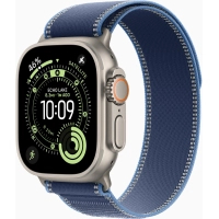 Смарт-годинник Apple Watch Ultra 3 GPS + Cellular 49mm Natural Titanium Case with Blue/Bright Blue Trail Loop - S/M (MEWR4QP/A)