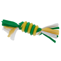 Dog toy MISOKO&CO Ring with ropes green and yellow 20 cm (BEITR00181-ZG)