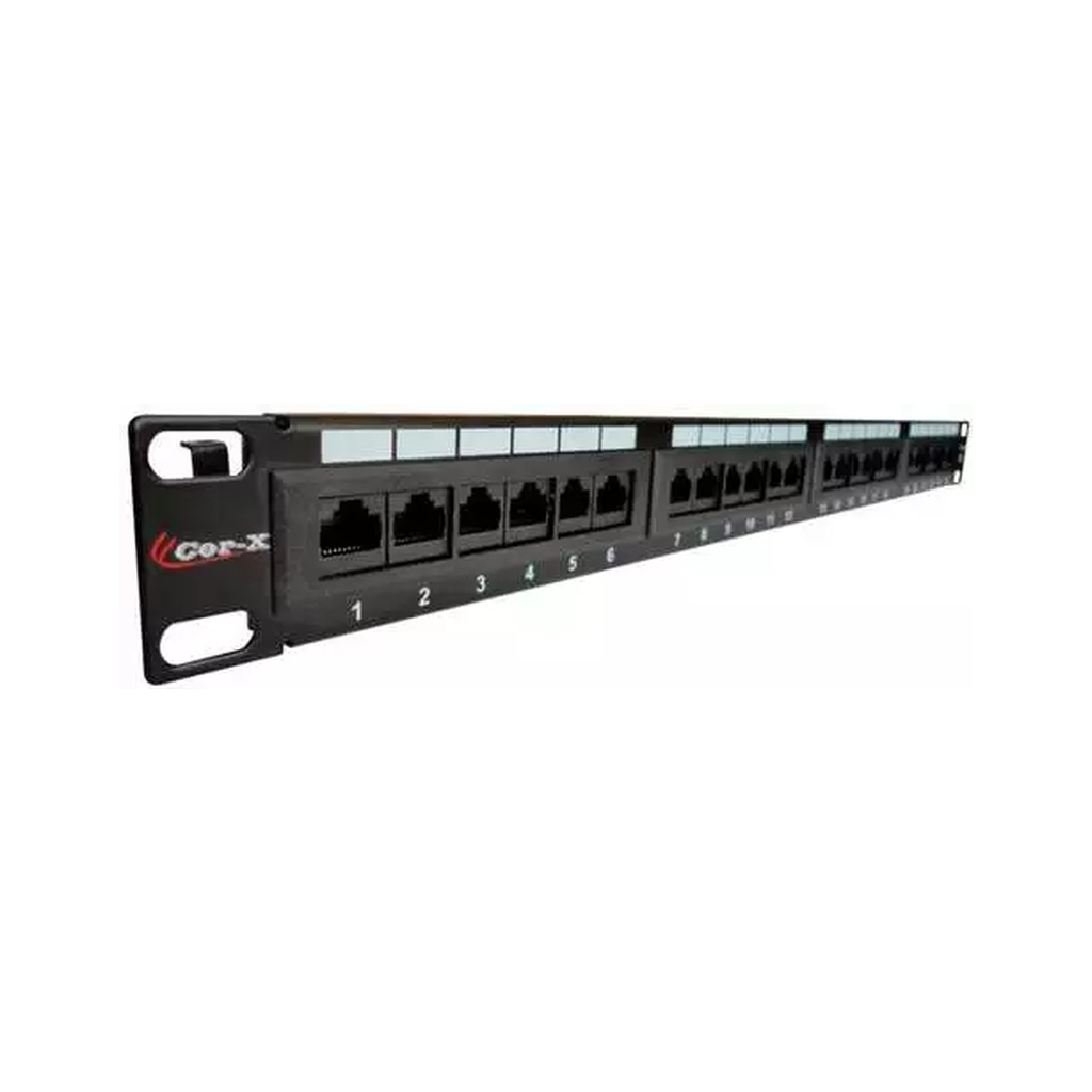 Патч-панель 19" 1U 24хRJ45 cat.5e, IDC/110 type Cor-X (PP-19/1-24-8P8C-C5) Патч-панель 19" 1U 24хRJ45 cat.5e, IDC/110 type Cor-X (PP-19/1-24-8P8C-C5)