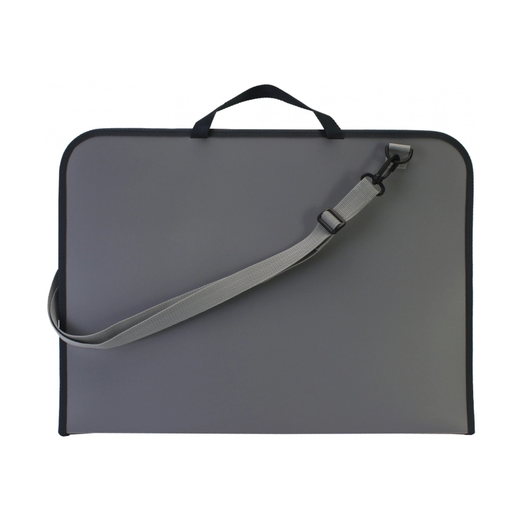 Папка - портфель Maxi А3 пластиковий на блискавці, сірий (MX30006) Папка - портфель Maxi А3 пластиковий на блискавці, сірий (MX30006)