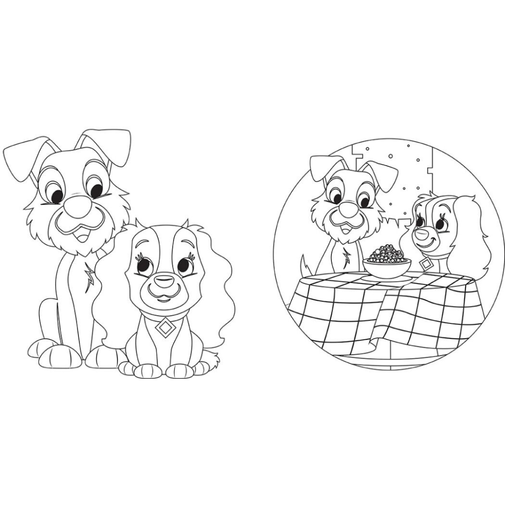 Книга Disney Маля. Гра з кольором. Леді та Бродяга Ранок (9789667503963)