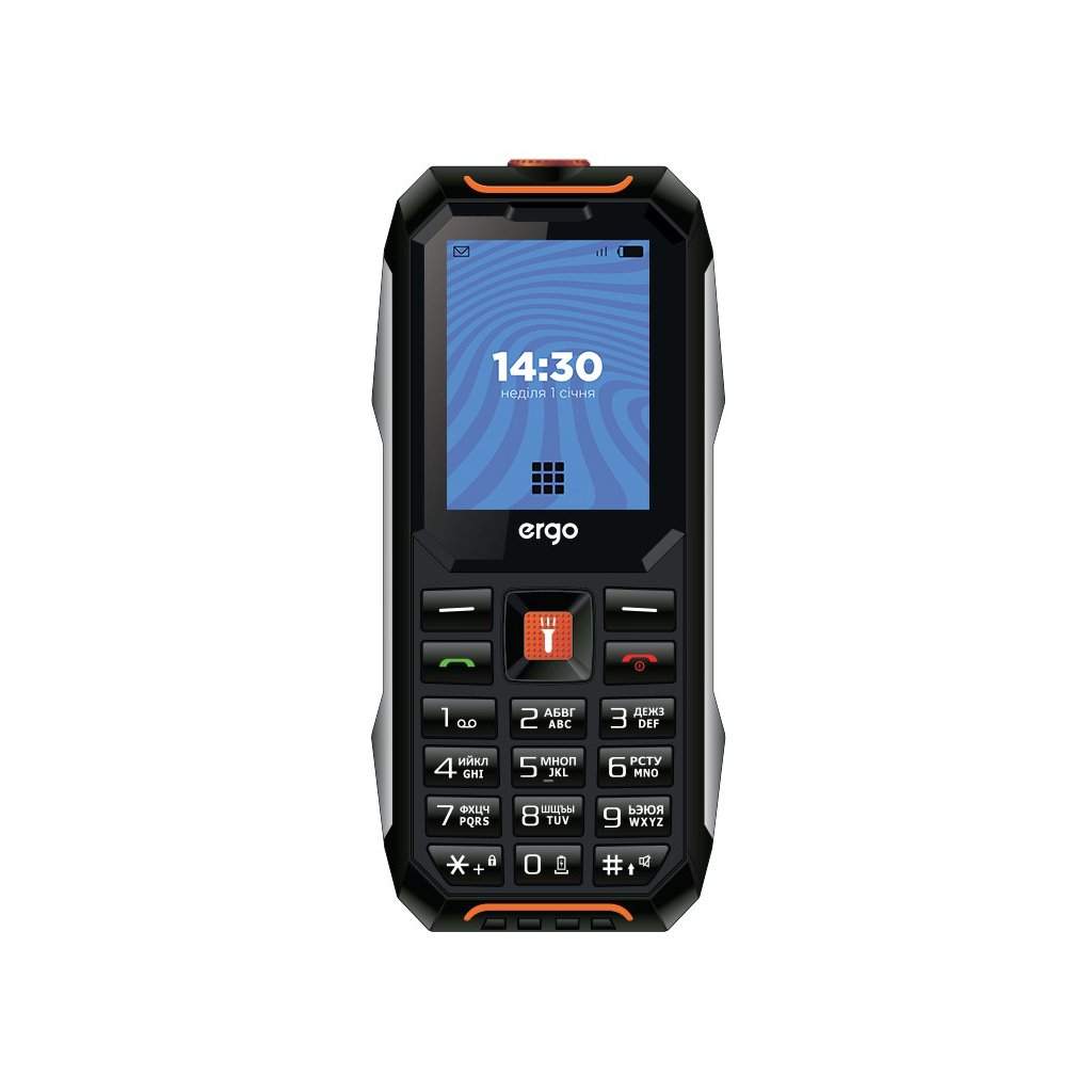 Мобільний телефон Ergo E182 Black Orange