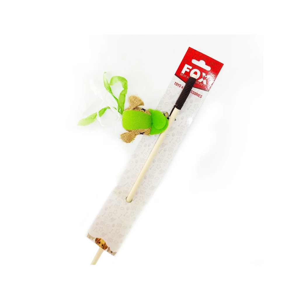 Іграшка для котів "FOX" Вудка-дражнилка ECO "Миша" (6912102124673)