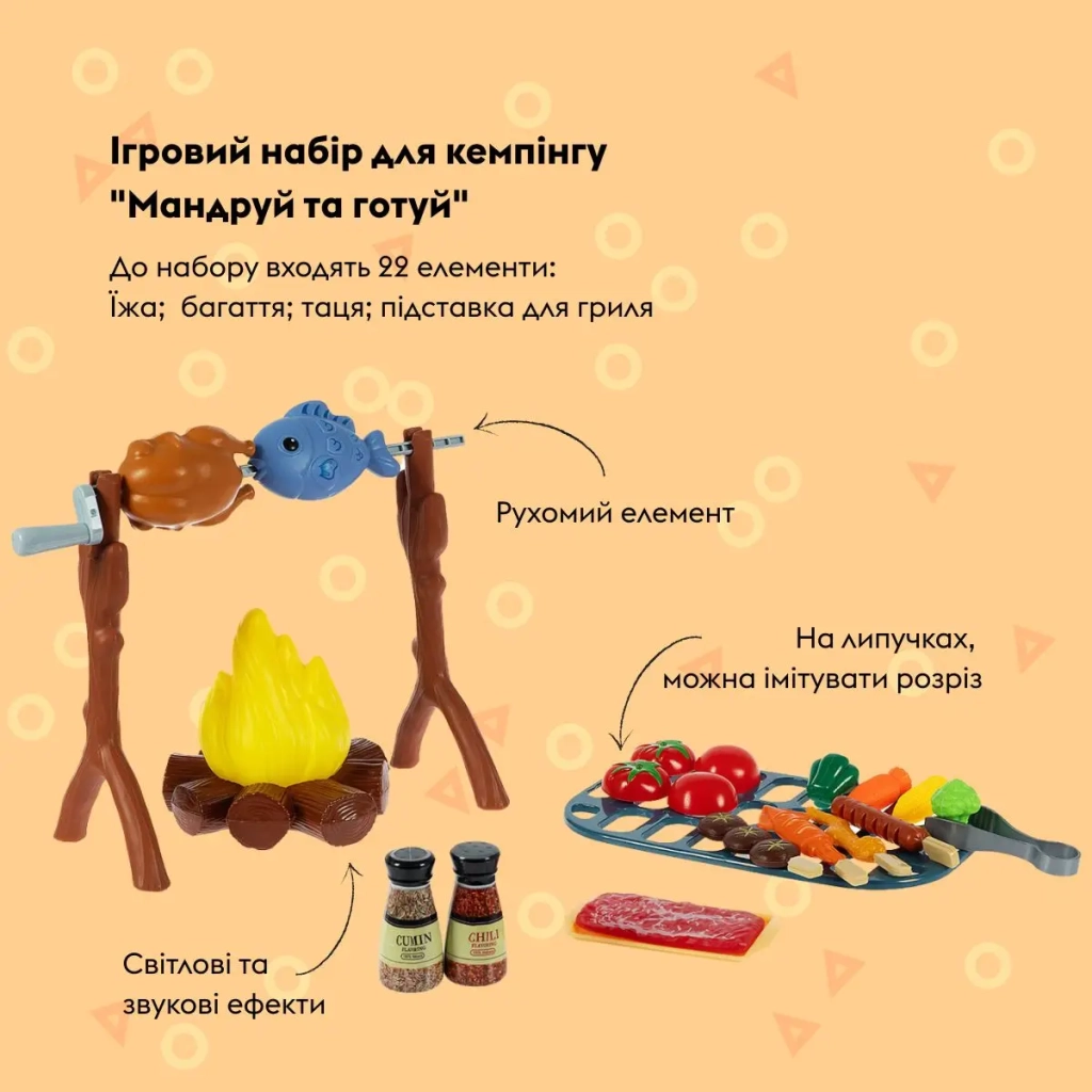 Ігровий набір Otamanko для кемпінгу Мандруй та готуй (CA001)