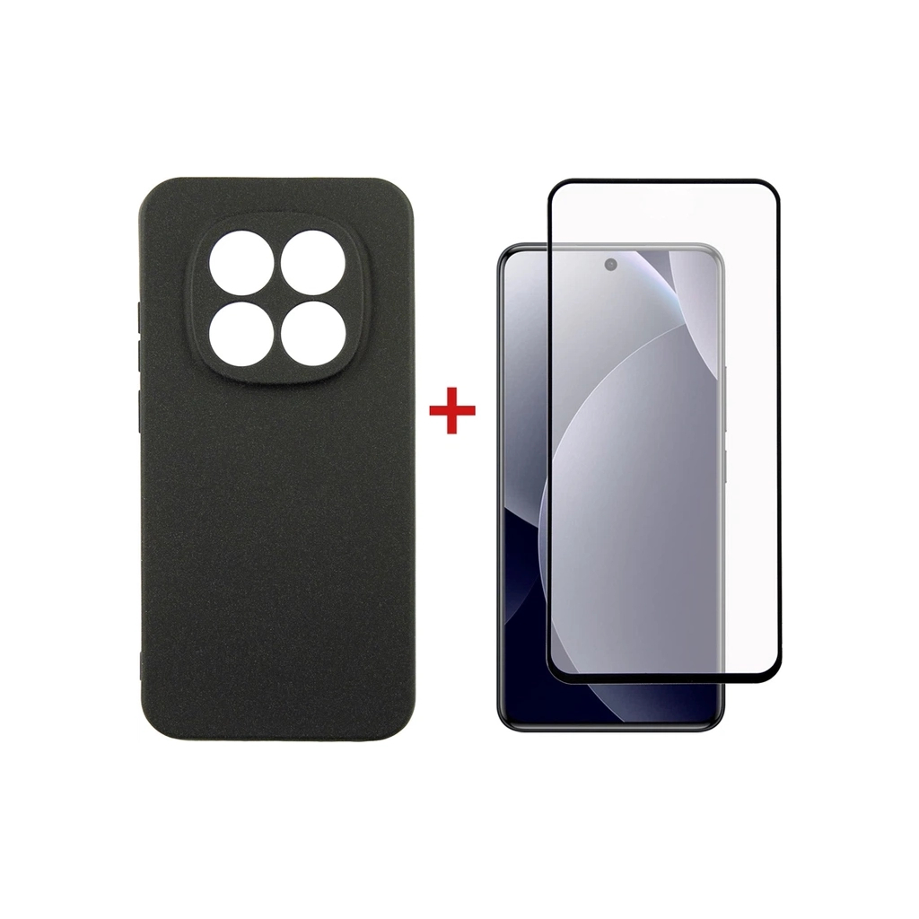 Чохол до мобільного телефона Dengos Carbon Cover + Glass Xiaomi Redmi Note 15 Pro 4G Black (DG-KM-191)