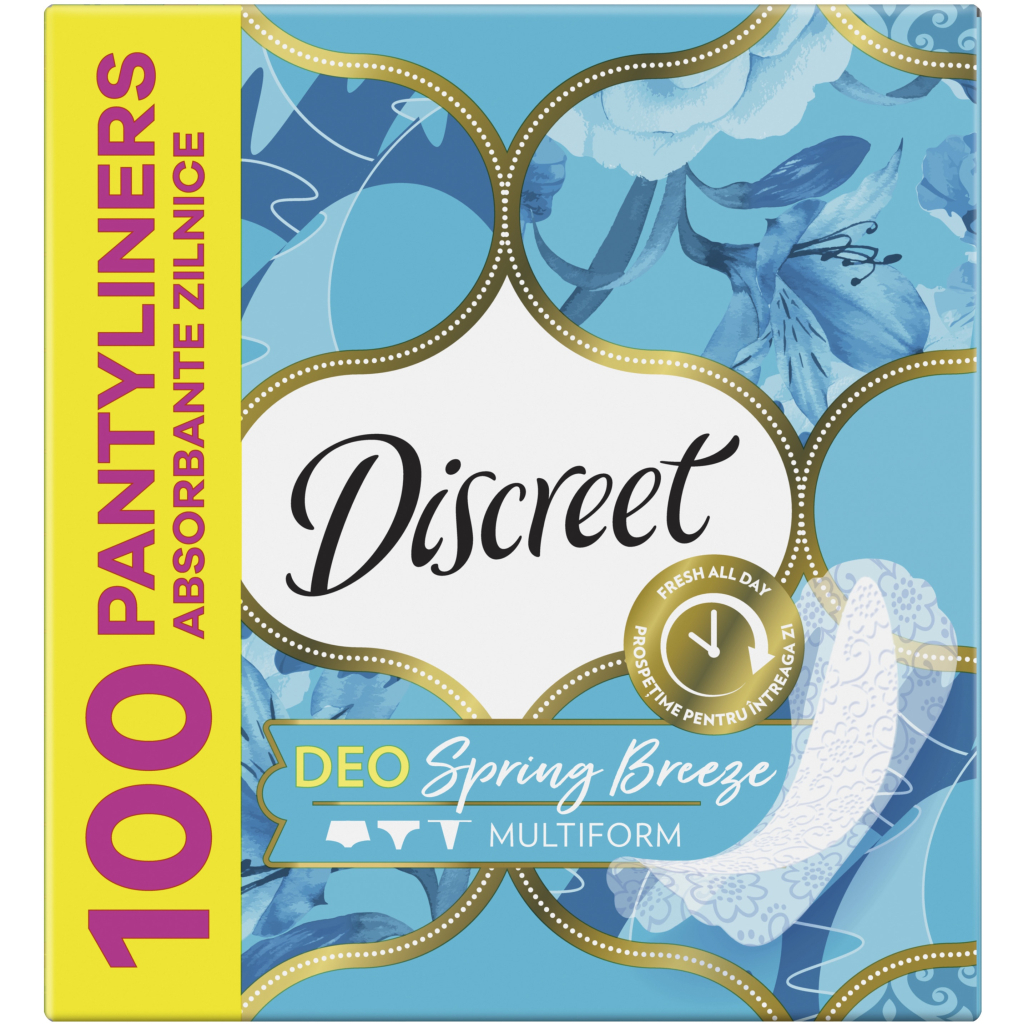 Щоденні прокладки Discreet Deo Spring Breeze 100 шт. (8006540222645) Щоденні прокладки Discreet Deo Spring Breeze 100 шт. (8006540222645)