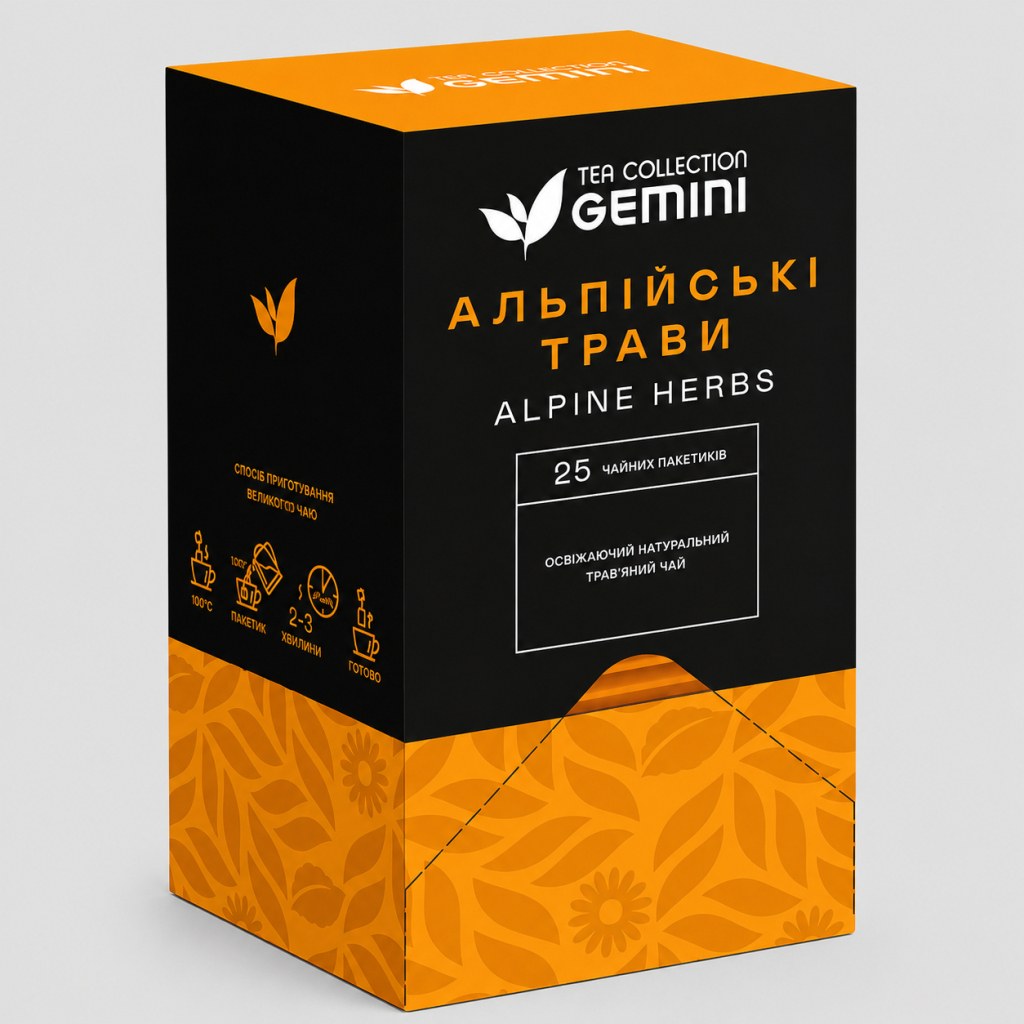 Чай Gemini Альпійські трави 25х2 г (gm.02660)