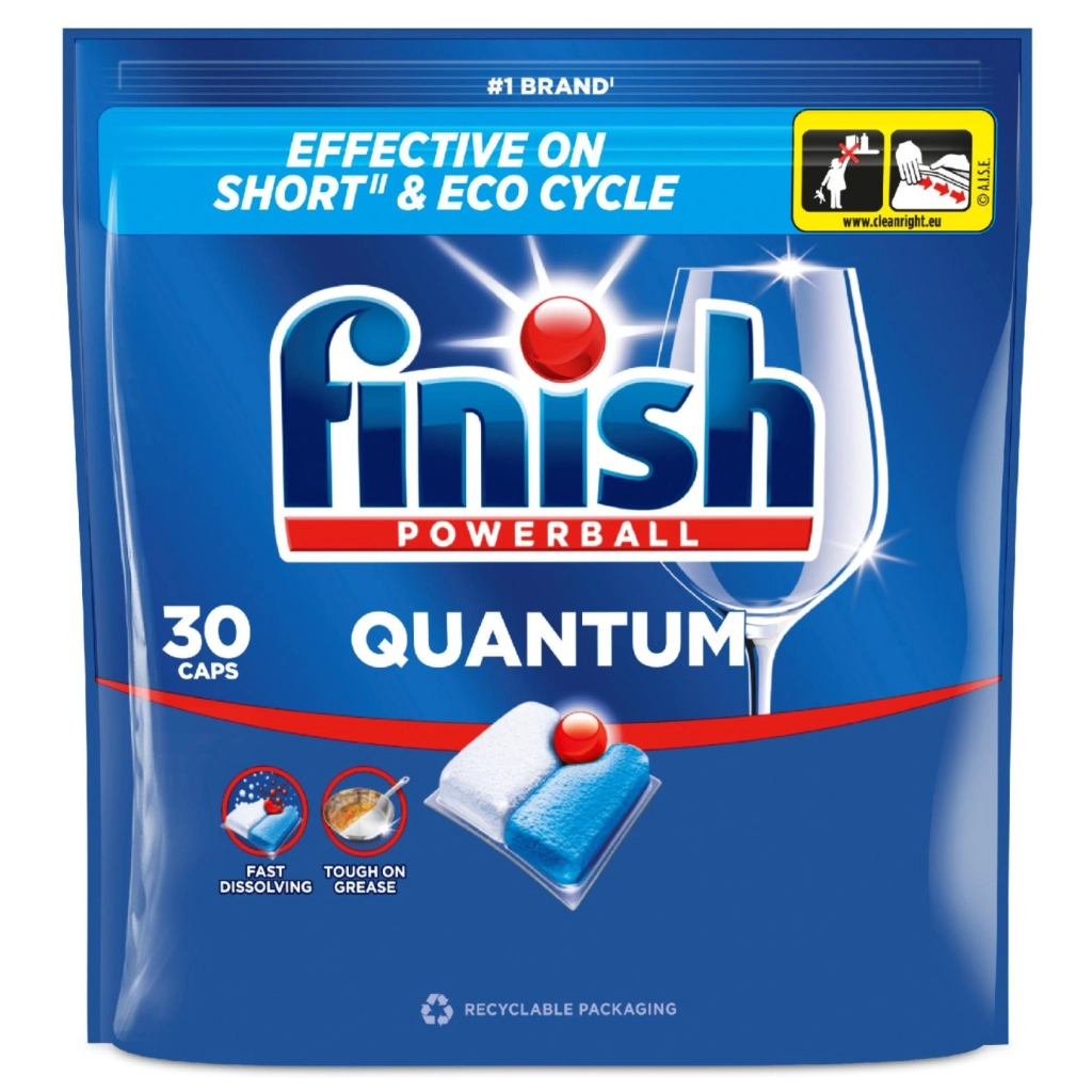 Таблетки для посудомийних машин Finish Quantum 30 шт. (5908252021055)