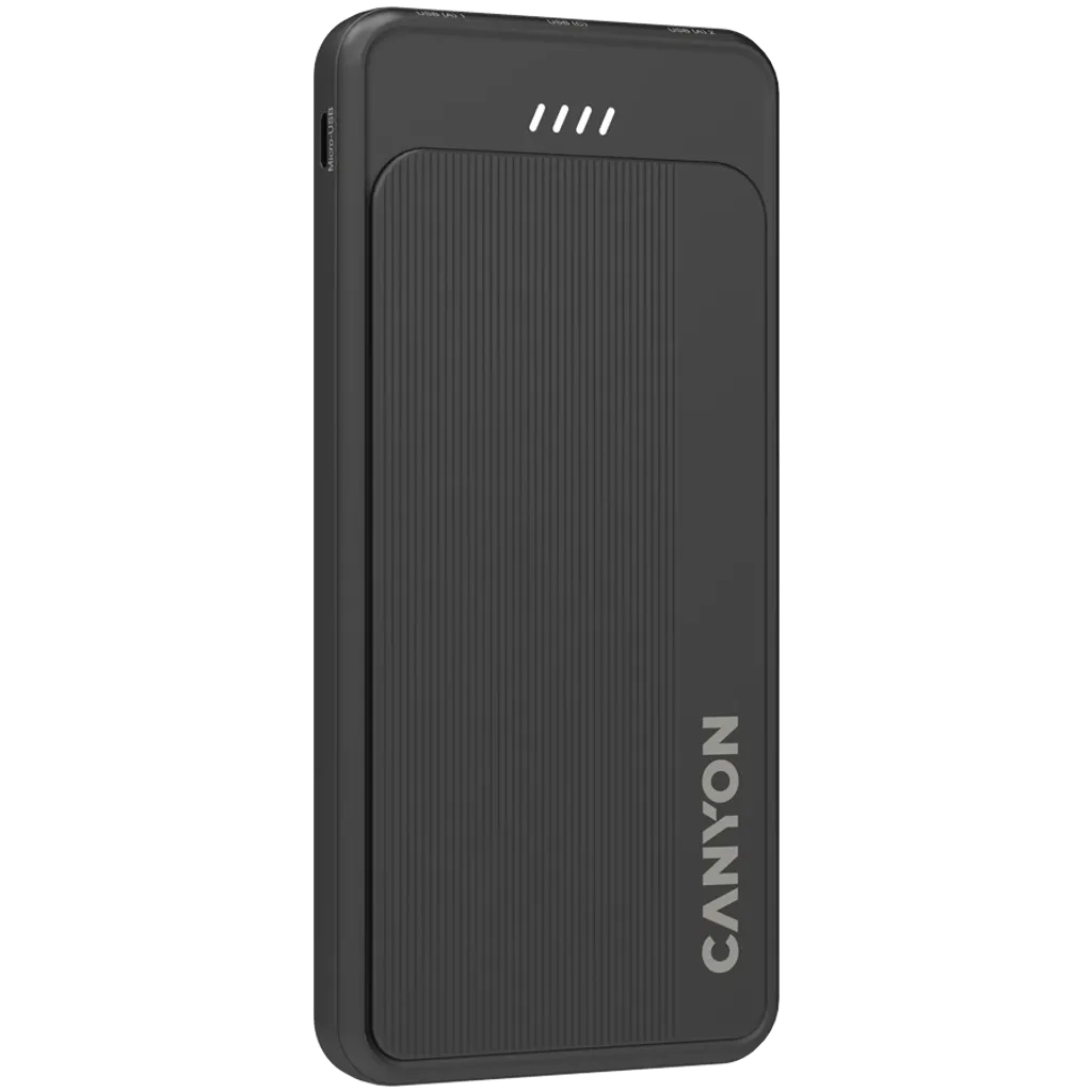 Повербанк Canyon OnPower 100 10000mAh, 5В/2А, Black (CNS-CPB100B)