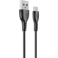 Дата кабель USB 2.0 AM to Micro 5P 1.0m PVC black Wibrand (WI.DC/BO1B-UM)